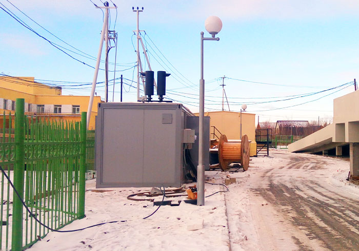 Фото: Дизельная электростанция установлена в утепленный блок-контейнер типа "Север"