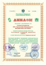 картинка Диплом  «За успешное развитие бизнеса в Сибири»