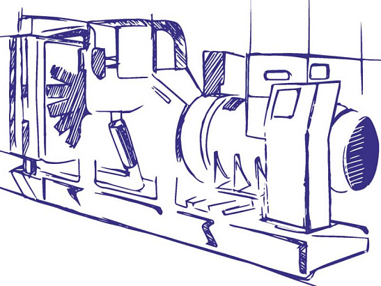 ДГУ 2600 кВт 0,4 В двигатель Baudouin
