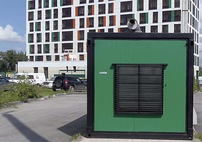 фото дизель генератор мощностью 95 кВт ЭТРО в контейнере